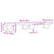 vidaXL Basin Shelf Wall Mounted Steel and Solid Wood Acacia