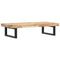 vidaXL Basin Shelf Wall Mounted Steel and Solid Wood Acacia