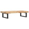 vidaXL Basin Shelf Wall Mounted Steel and Solid Wood Acacia