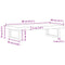 vidaXL Basin Shelf Wall Mounted Steel and Solid Wood Acacia