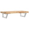 vidaXL Basin Shelf Wall Mounted Steel and Solid Wood Acacia