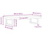 vidaXL Basin Shelf Wall Mounted Steel and Solid Wood Acacia