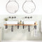 vidaXL Basin Shelf Wall Mounted Steel and Solid Wood Acacia