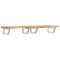 vidaXL Basin Shelf Wall Mounted Steel and Solid Wood Acacia