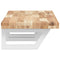 vidaXL Basin Shelf Wall Mounted Steel and Solid Wood Acacia