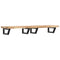 vidaXL Basin Shelf Wall Mounted Steel and Solid Wood Acacia