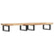 vidaXL Basin Shelf Wall Mounted Steel and Solid Wood Acacia