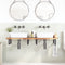 vidaXL Basin Shelf Wall Mounted Steel and Solid Wood Acacia