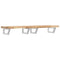 vidaXL Basin Shelf Wall Mounted Steel and Solid Wood Acacia
