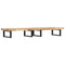 vidaXL Basin Shelf Wall Mounted Steel and Solid Wood Acacia