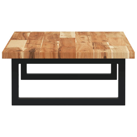 vidaXL Basin Shelf Wall Mounted Steel and Solid Wood Acacia