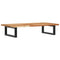 vidaXL Basin Shelf Wall Mounted Steel and Solid Wood Acacia