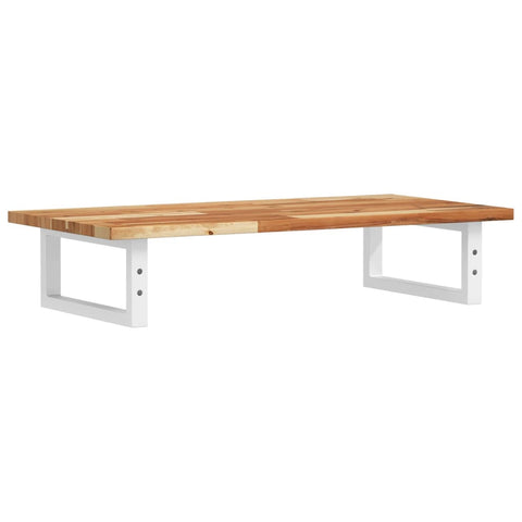 vidaXL Basin Shelf Wall Mounted Steel and Solid Wood Acacia