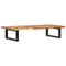 vidaXL Basin Shelf Wall Mounted Steel and Solid Wood Acacia