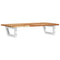 vidaXL Basin Shelf Wall Mounted Steel and Solid Wood Acacia
