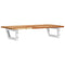 vidaXL Basin Shelf Wall Mounted Steel and Solid Wood Acacia