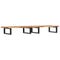 vidaXL Basin Shelf Wall Mounted Steel and Solid Wood Acacia