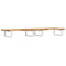 vidaXL Basin Shelf Wall Mounted Steel and Solid Wood Acacia