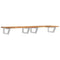 vidaXL Basin Shelf Wall Mounted Steel and Solid Wood Acacia