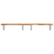 vidaXL Basin Shelf Wall Mounted Steel and Solid Wood Acacia