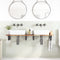 vidaXL Basin Shelf Wall Mounted Steel and Solid Wood Acacia