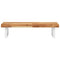 vidaXL Basin Shelf Wall Mounted Steel and Solid Wood Acacia