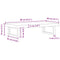 vidaXL Basin Shelf Wall Mounted Steel and Solid Wood Acacia
