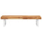 vidaXL Basin Shelf Wall Mounted Steel and Solid Wood Acacia