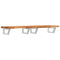 vidaXL Basin Shelf Wall Mounted Steel and Solid Wood Acacia