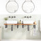 vidaXL Basin Shelf Wall Mounted Steel and Solid Wood Acacia