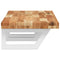 vidaXL Basin Shelf Wall Mounted Steel and Solid Wood Acacia