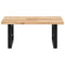 vidaXL Basin Shelf Wall Mounted Steel and Solid Wood Acacia