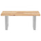 vidaXL Basin Shelf Wall Mounted Steel and Solid Wood Acacia