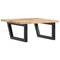 vidaXL Basin Shelf Wall Mounted Steel and Solid Wood Acacia