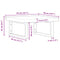 vidaXL Basin Shelf Wall Mounted Steel and Solid Wood Acacia