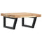 vidaXL Basin Shelf Wall Mounted Steel and Solid Wood Acacia