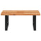 vidaXL Basin Shelf Wall Mounted Steel and Solid Wood Acacia
