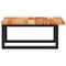 vidaXL Basin Shelf Wall Mounted Steel and Solid Wood Acacia