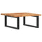 vidaXL Basin Shelf Wall Mounted Steel and Solid Wood Acacia