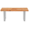 vidaXL Basin Shelf Wall Mounted Steel and Solid Wood Acacia