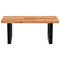 vidaXL Basin Shelf Wall Mounted Steel and Solid Wood Acacia