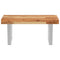 vidaXL Basin Shelf Wall Mounted Steel and Solid Wood Acacia