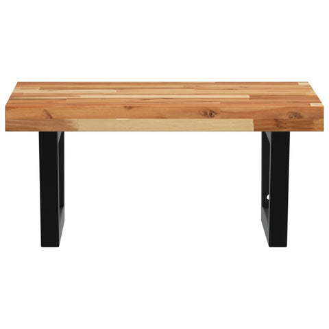 vidaXL Basin Shelf Wall Mounted Steel and Solid Wood Acacia