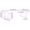 vidaXL Basin Shelf Wall Mounted Steel and Solid Wood Acacia