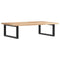 vidaXL Basin Shelf Wall Mounted Steel and Solid Wood Acacia