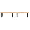 vidaXL Basin Shelf Wall Mounted Steel and Solid Wood Acacia