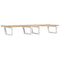 vidaXL Basin Shelf Wall Mounted Steel and Solid Wood Acacia