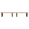 vidaXL Basin Shelf Wall Mounted Steel and Solid Wood Acacia