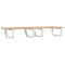 vidaXL Basin Shelf Wall Mounted Steel and Solid Wood Acacia