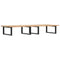 vidaXL Basin Shelf Wall Mounted Steel and Solid Wood Acacia